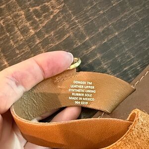 Steve Madden Tan Leather Sandals